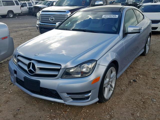 WDDGJ4HB9DG069118 - 2013 MERCEDES-BENZ C 250 SILVER photo 2