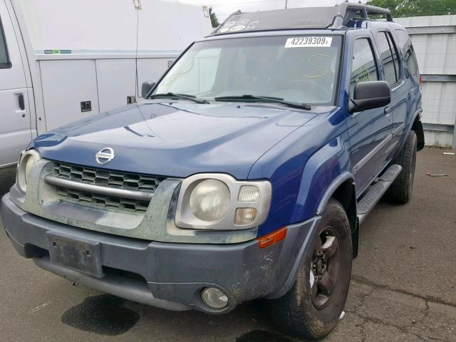 5N1ED28T62C520687 - 2002 NISSAN XTERRA XE BLUE photo 2