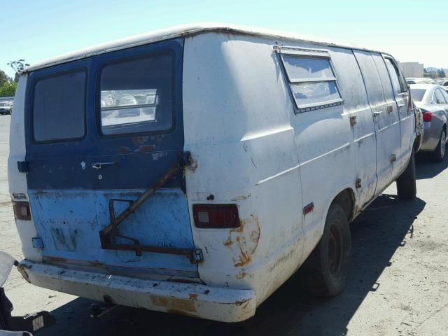 B25AB4X098327 - 1974 DODGE VAN WHITE photo 4