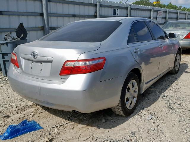 4T1BE46K17U194658 - 2007 TOYOTA CAMRY NEW SILVER photo 4