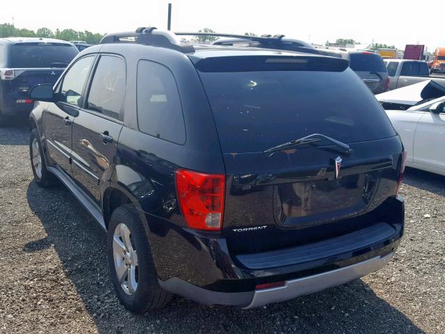 2CKDL63F066206598 - 2006 PONTIAC TORRENT BLACK photo 3