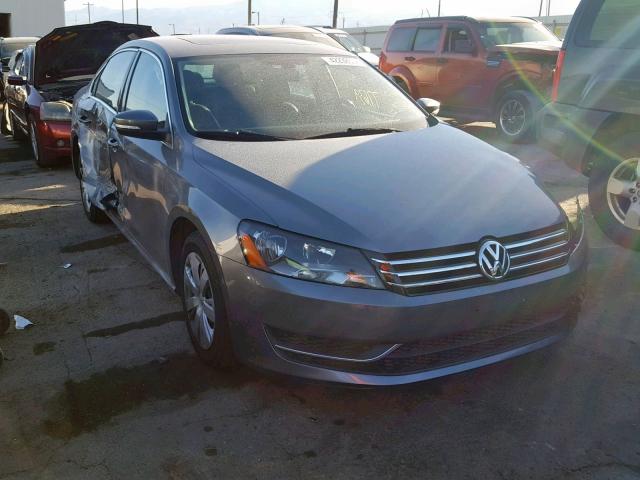 1VWBP7A36CC110072 - 2012 VOLKSWAGEN PASSAT SE GRAY photo 1