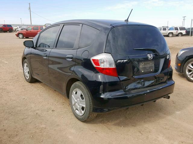 JHMGE8H34DC050402 - 2013 HONDA FIT BLACK photo 3