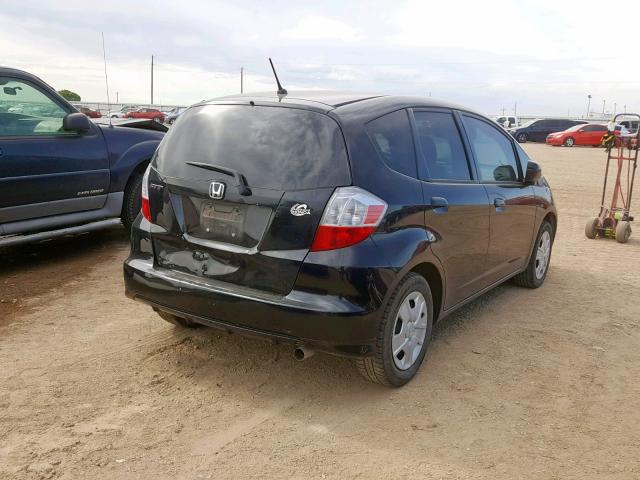 JHMGE8H34DC050402 - 2013 HONDA FIT BLACK photo 4