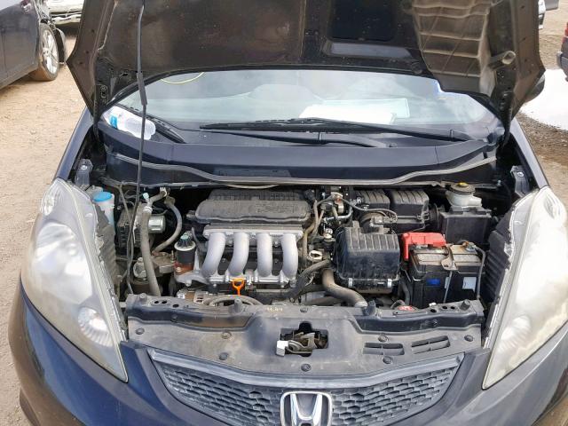 JHMGE8H34DC050402 - 2013 HONDA FIT BLACK photo 7