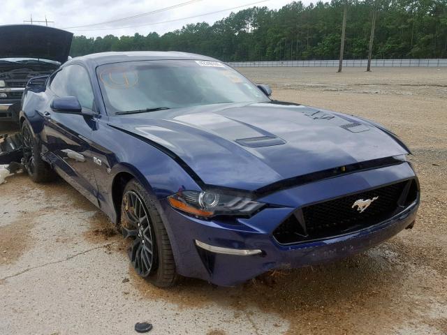 1FA6P8CF9K5122260 - 2019 FORD MUSTANG GT BLUE photo 1