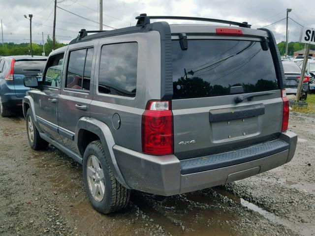 1J8HG48K57C607637 - 2007 JEEP COMMANDER GRAY photo 3