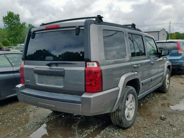 1J8HG48K57C607637 - 2007 JEEP COMMANDER GRAY photo 4