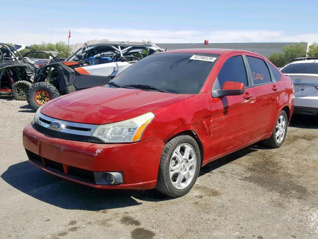 1FAHP36N19W215728 - 2009 FORD FOCUS SES RED photo 2