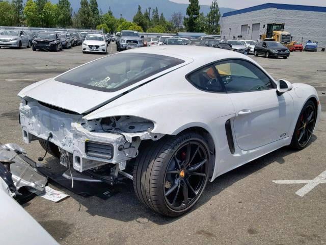 WP0AB2A84JK279411 - 2018 PORSCHE CAYMAN S WHITE photo 4