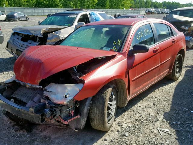 1C3LC46K78N157998 - 2008 CHRYSLER SEBRING LX RED photo 2