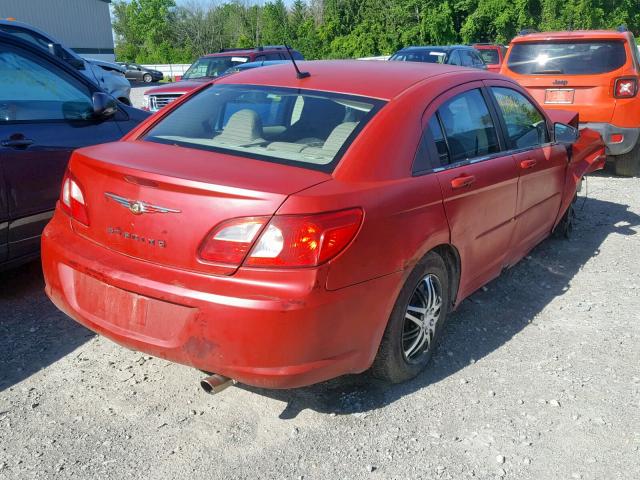 1C3LC46K78N157998 - 2008 CHRYSLER SEBRING LX RED photo 4