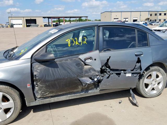 1G8AJ55FX6Z143239 - 2006 SATURN ION LEVEL GRAY photo 9