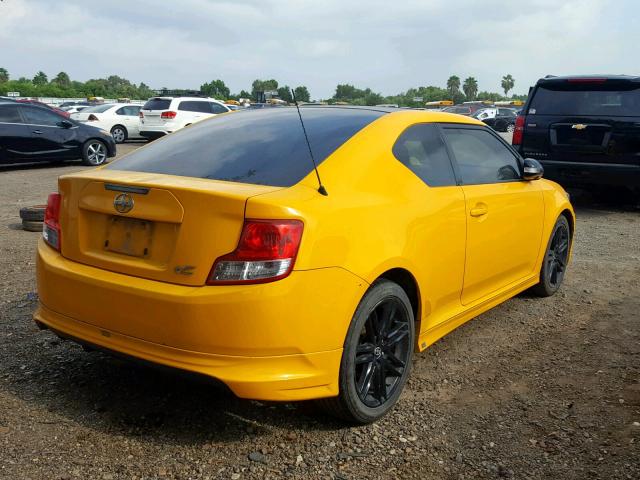 JTKJF5C74C3028999 - 2012 TOYOTA SCION TC ყვითელი ფოტო 4