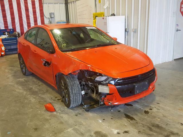 1C3CDFBB2FD301071 - 2015 DODGE DART SXT ORANGE photo 1