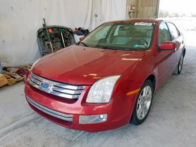 3FAHP08127R158609 - 2007 FORD FUSION SEL RED photo 2
