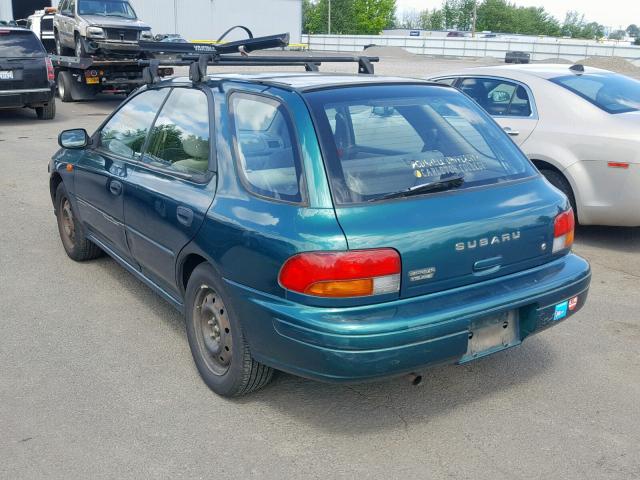 JF1GF4353YH802427 - 2000 SUBARU IMPREZA L GREEN photo 3