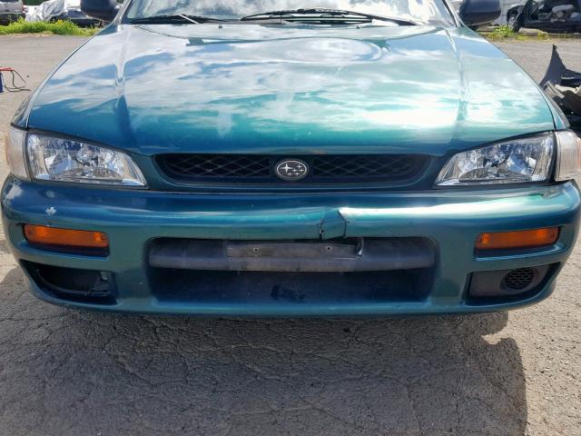 JF1GF4353YH802427 - 2000 SUBARU IMPREZA L GREEN photo 9