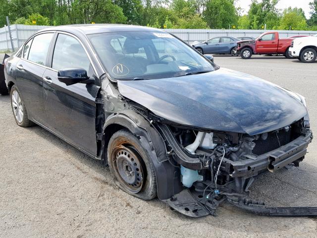 1HGCR2F84EA074780 - 2014 HONDA ACCORD EXL BLACK photo 1