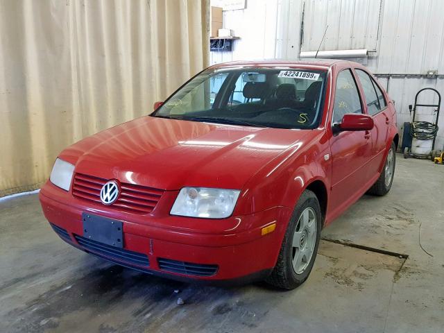 3VWSB69M72M175662 - 2002 VOLKSWAGEN JETTA GLS RED photo 2