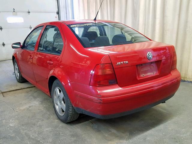 3VWSB69M72M175662 - 2002 VOLKSWAGEN JETTA GLS RED photo 3