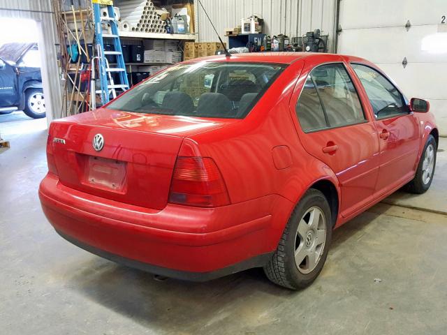 3VWSB69M72M175662 - 2002 VOLKSWAGEN JETTA GLS RED photo 4