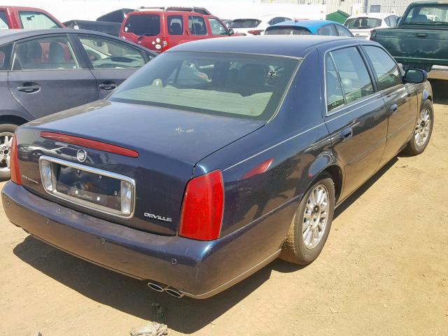 1G6KD54Y53U117129 - 2003 CADILLAC DEVILLE BLUE photo 4