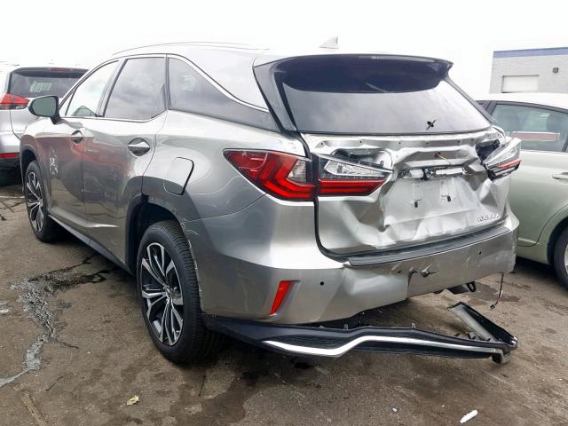 JTJDZKCA6J2007173 - 2018 LEXUS RX 350 L GRAY photo 3