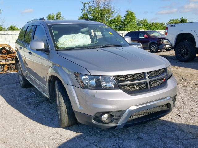 3C4PDCGG9JT209216 - 2018 DODGE JOURNEY CR SILVER photo 1