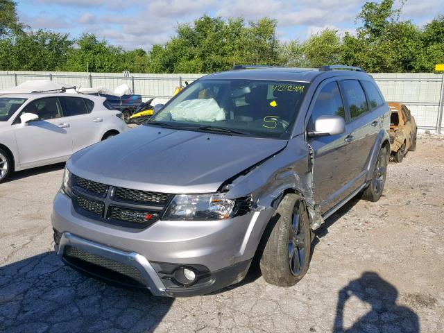 3C4PDCGG9JT209216 - 2018 DODGE JOURNEY CR SILVER photo 2