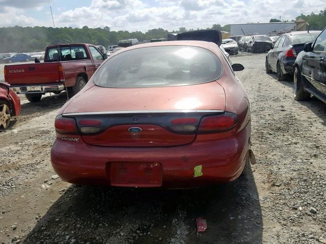 1FAFP52U1WA218718 - 1998 FORD TAURUS LX RED photo 9