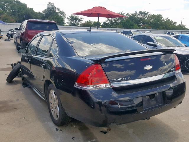 2G1WC57MX91230193 - 2009 CHEVROLET IMPALA 2LT BLACK photo 3