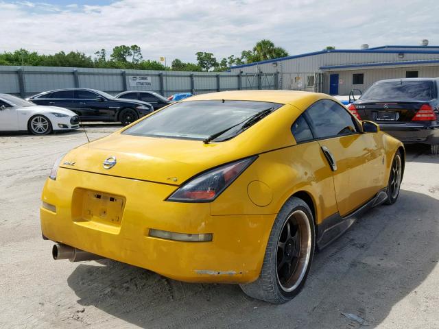 JN1AZ34D25M607965 - 2005 NISSAN 350Z COUPE YELLOW photo 4