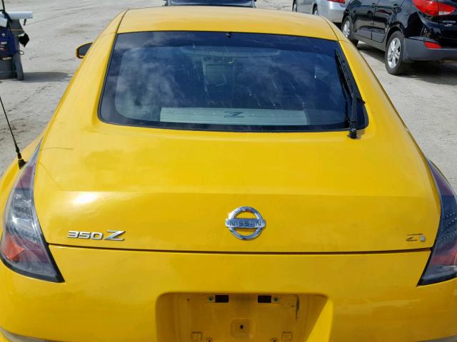 JN1AZ34D25M607965 - 2005 NISSAN 350Z COUPE YELLOW photo 6