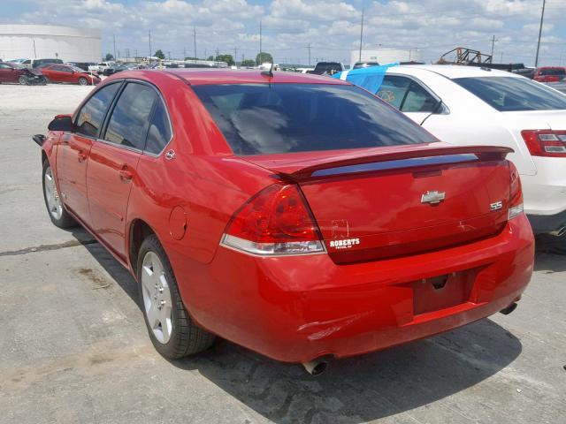 2G1WD58C889187718 - 2008 CHEVROLET IMPALA SUP RED photo 3