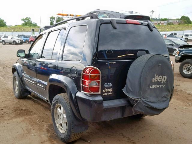 1J4GL58K24W172536 - 2004 JEEP LIBERTY LI BLACK photo 3