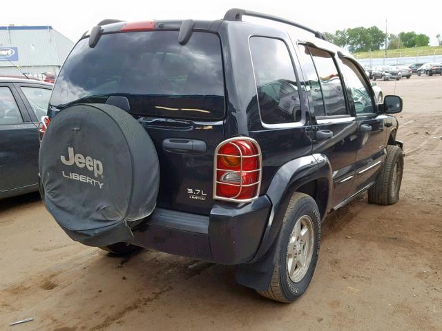 1J4GL58K24W172536 - 2004 JEEP LIBERTY LI BLACK photo 4