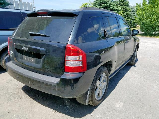 1J8FF47W07D286261 - 2007 JEEP COMPASS BLACK photo 4