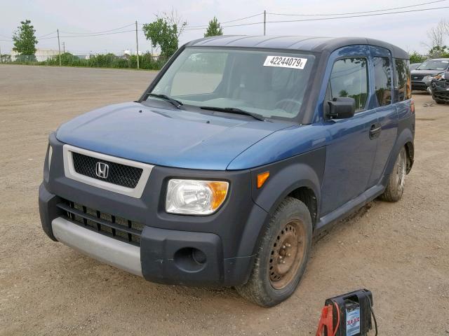 5J6YH17256L800688 - 2006 HONDA ELEMENT BLUE photo 2