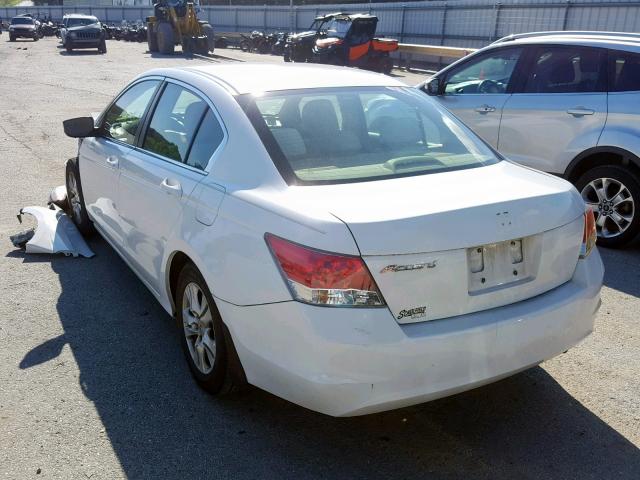 1HGCP26489A041970 - 2009 HONDA ACCORD LXP WHITE photo 3