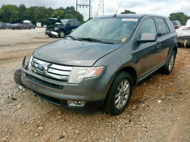 2FMDK3JC9ABB59746 - 2010 FORD EDGE SEL GRAY photo 2