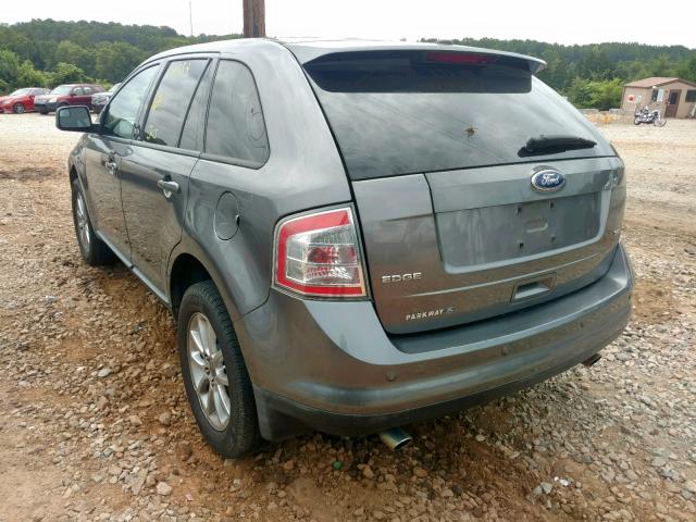 2FMDK3JC9ABB59746 - 2010 FORD EDGE SEL GRAY photo 3