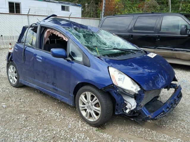 JHMGE8H48AS010379 - 2010 HONDA FIT SPORT BLUE photo 1