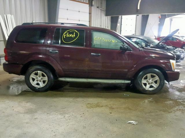 1D4HB48N54F200091 - 2004 DODGE DURANGO SL BURGUNDY photo 9