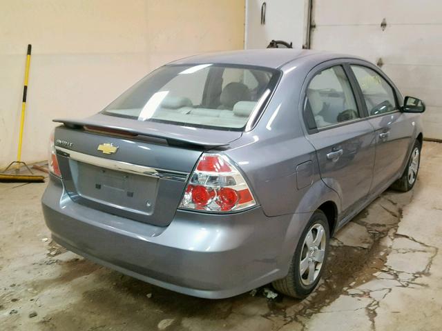 KL1TG55658B261263 - 2008 CHEVROLET AVEO LT GRAY photo 4