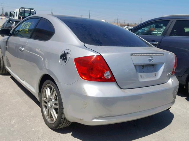JTKDE177570218367 - 2007 TOYOTA SCION TC ვერცხლისფერი ფოტო 3