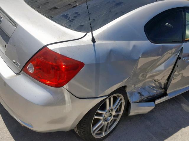 JTKDE177570218367 - 2007 TOYOTA SCION TC ვერცხლისფერი ფოტო 9