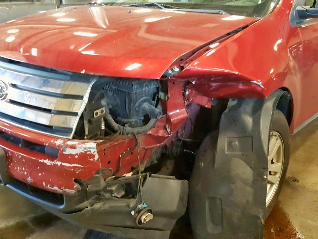 2FMDK36C59BA54206 - 2009 FORD EDGE SE RED photo 9