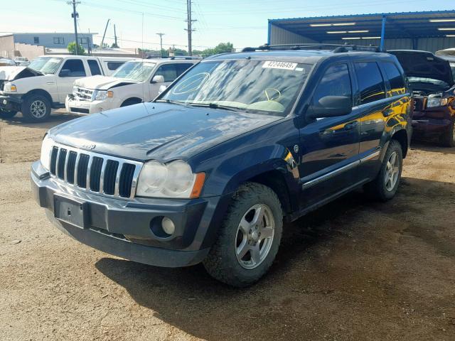 1J8HR58N77C544468 - 2007 JEEP GRAND CHER BLUE photo 2