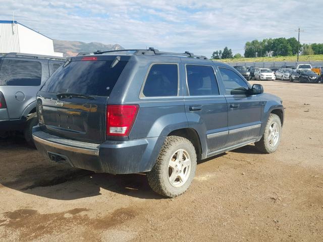 1J8HR58N77C544468 - 2007 JEEP GRAND CHER BLUE photo 4